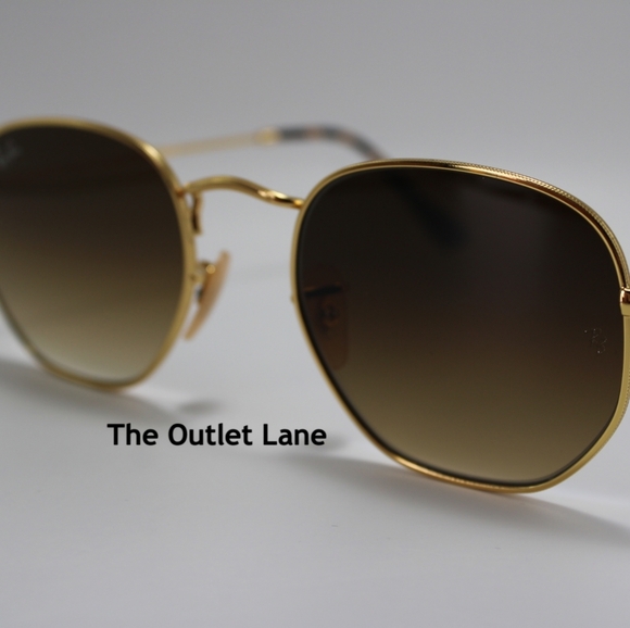 Model Display Ray-Ban Hexagonal Gradient Brown RB3548N - Picture 6 of 16